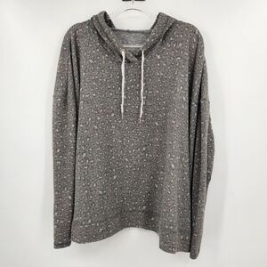 Livi Active Long Sleeve Hooded Pullover Womens Plus Size 22/24 Leopard Print